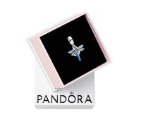 PANDORA Moments 793745C01 - Ciondolo a forma di libellula in argento sterling con zirconi, compatibile Moments e ME Braccialetti, 4,6x14,7x16,1 mm, Argento sterling, Zirconia cubica
