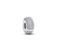 PANDORA Moments 794032C01 - Ciondolo a clip in argento sterling con zirconi, compatibile Moments