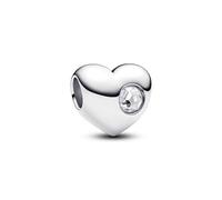 PANDORA Moments 794161C04 - Ciondolo a forma di cuore in argento sterling con zirconi, compatibile Moments
