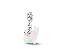 PANDORA Moments 794243C01 - Ciondolo a forma di mamma e giovane, in argento Sterling con zirconi, compatibile con ME e Moments