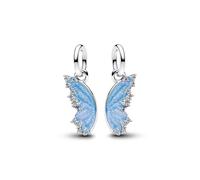 PANDORA Moments 794244C01 - Ciondolo a forma di farfalla divisibile in argento sterling con zirconi, compatibile con ME e Moments
