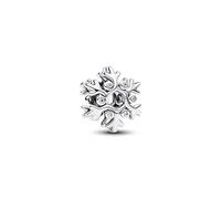 PANDORA Moments 794249C01 - Ciondolo a forma di fiocco di neve in argento sterling con zirconi, compatibile Moments