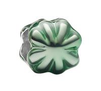 PANDORA Moments 794817C01 - Mini ciondolo a forma di quadrifoglio verde in argento sterling smaltato