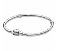 Pandora Moments Barrel Clasp Snake Chain Bracelet 598816C00-19 - 19cm Sterling Silver