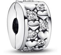 PANDORA Moments - Charm cuori in argento sterling