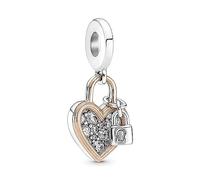 Pandora - Charm Doppio Pendente Lucchetto a Cuore - - Accessories - Donna - Multicolore - ONE SIZE