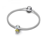 PANDORA Moments Disney 793749C01 - Charm a forma di fanciulla della neve, in argento Sterling, 9,8x14,9x12,2 mm, Argento sterling, Nessuna pietra preziosa