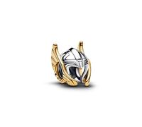 PANDORA Moments Marvel Thor 764215C00 - Charm in argento Sterling placcato oro 14 carati, compatibile Moments