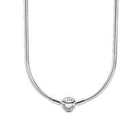 Pandora Moments Snake Chain Necklace - Sterling Silver, 45cm, Ball Clasp