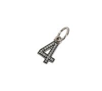 Pandora - Numero 4 Pendente - - Accessories - Donna - Grigio - ONE SIZE