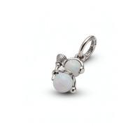 Pandora - Opalescent Snowman Dangle Charm - - Accessories - Donna - Grigio - ONE SIZE