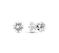 PANDORA Orecchini a bottone Moments Celestial con stella brillante in argento Sterling con zirconia cubica trasparente