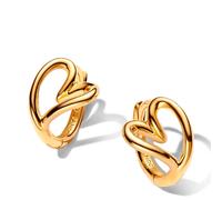 Pandora Orecchini a cerchio con piccolo cuore, forma organica 264359C00