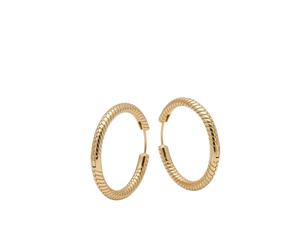 Pandora - Orecchini a cerchio Moments Charm - - Accessories - Donna - Giallo - ONE SIZE