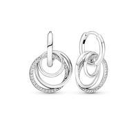 Pandora Orecchini a cerchio in argento con zirconi 2v1 291156C01