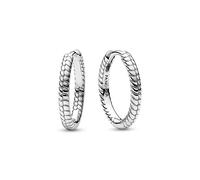 PANDORA Orecchini a cerchio Moments in argento Sterling in maglia snake