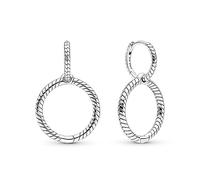 Pandora - Orecchini argento sterling Non un gioiello Donna, Argento, One Size - 299562C00