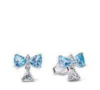 Pandora Orecchini con bottone e fiocco blu Bridgerton 294336C01