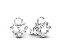 Pandora Orecchini a bottone con lucchetto a cuore scintillante 294419C01