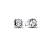 Pandora Orecchini Timeless 293551C02 – a corona quadrata con zirconi