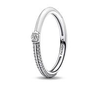 PANDORA Me 192528C02-54 Anello doppio bianco e pavé