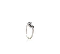 PANDORA Anello Moments con luna brillante, anello in argento Sterling con cristallo blu notte e zirconia cubica trasparente, 50