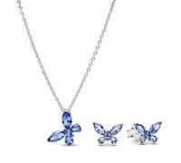 PANDORA Parure da Donna Argento Sterling 925 21126 | Set di gioielli in argento con collana e orecchini per donna, un regalo alla moda