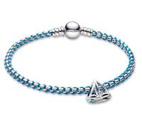 PANDORA Parure di gioielli da donna: Bracciale con ciondolo a forma di barca a vela, turchese, argento 925, idea regalo nautica 28903 18 cm