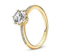 Pandora Anello scintillante placcato in oro Corona scintillante Shine 168289C01 54 mm