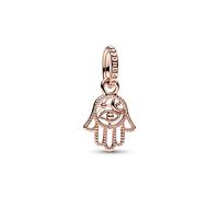 PANDORA Pendente Moments con mano Hamsa placcato in oro rosa 14 carati