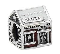 Pandora Perle Charm Silver House 792003ENMX Santa femminile