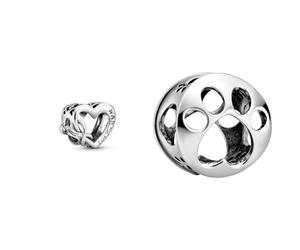 Pandora perlina 798825C00 argento donna & Charm impronta digitale 798869C00 argento donna