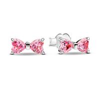 Pandora Pink Shiny Bow Button Earrings 293505C01 1 UD.