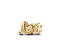 PANDORA Placcato oro 14K Love Charm, Standard, Metallo, Nessuna pietra preziosa