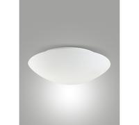 Fabas Luce Plafoniera Pandora, Ø 36 cm, vetro, bianco Fabas Luce