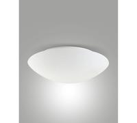 Fabas Luce Plafoniera Pandora, Ø 36 cm, vetro, bianco Fabas Luce