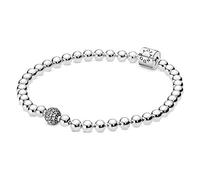 PANDORA Purely - Bracciale sfere e pavè in argento sterling, con pietre di zirconia cubica