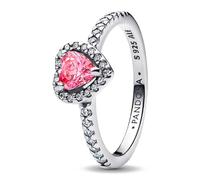 Pandora Raised Pink Heart Ring 198421C03