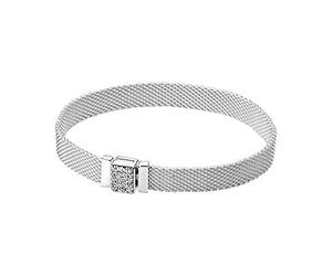 PANDORA Reflexions Bracciale in argento Sterling con zirconi cubici trasparenti, 20
