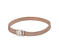PANDORA Reflexions Bracciale in maglia snake multi placcato in oro rosa 14 carati e argento sterling, 18