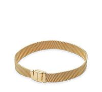 PANDORA Reflexions Bracciale in rete placcato in oro 14k, 21