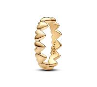 Pandora Anello con i cuori placcato in oro Shine 163427C00 50 mm