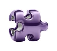 Pandora Schmuck Mini Charm Pendente in Argento 925 Smalto Viola Puzzle 794816C02