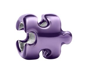 Pandora Schmuck Mini Charm Pendente in Argento 925 Smalto Viola Puzzle 794816C02