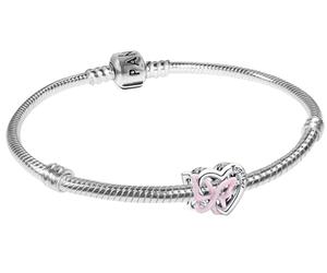 PANDORA Set di bracciali da donna, confezione multiprodotto 19 cm | Set di gioielli da donna, bracciale con ciondolo a perlina, set regalo romantico