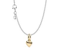 PANDORA Set di gioielli da donna, collana con ciondolo a forma di mini cuore, color oro, idea regalo romantica 28190