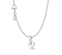 PANDORA Set di gioielli da donna: collana in argento con ciondolo a forma di cuore a mani libere 68325 45 cm