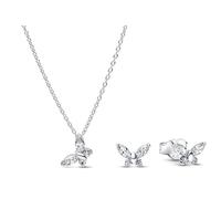 PANDORA Set di gioielli da donna con collana Confezione multiprodotto | Set regalo alla moda con collana e orecchini a perno per donna