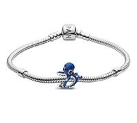 PANDORA Set iniziale di braccialetti da donna in argento con polpo blu 31020, Confezione multiprodotto,