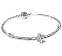 PANDORA Set iniziale per bracciale da donna in argento, set di gioielli a forma di tulipano per donna, bracciale con ciondolo, regalo, confezione multiprodotto n. 21769